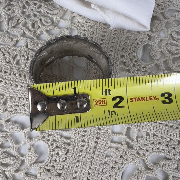 Godinger Silver Art Co Baroque Rococo LTD Set Of 4 Napkin Rings GSA Holders - Picture 11 of 11